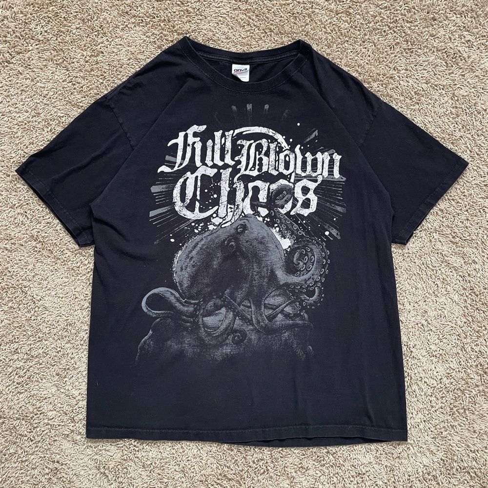 RARE Full Blown Chaos Kraken Black Band T Shirt Size XL